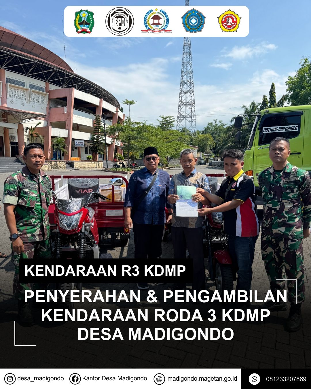 PENYERAHAN KENDARAAN RODA 3 KDMP